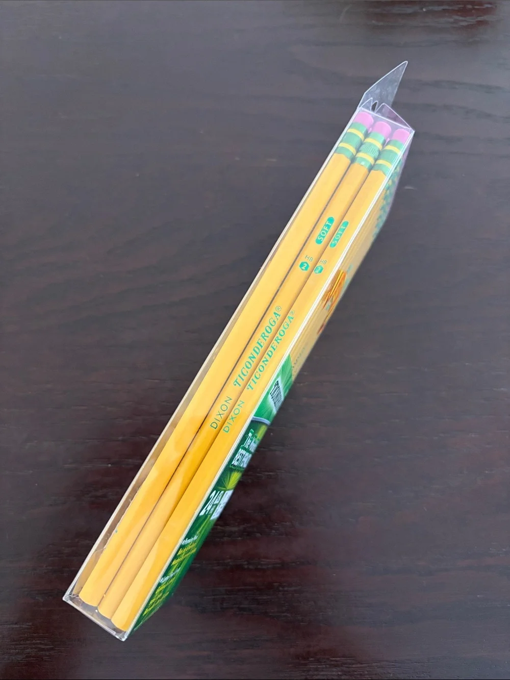 NEW Ticonderoga #2 Yellow Pencils - Pack of 24, 100% Premium Wood